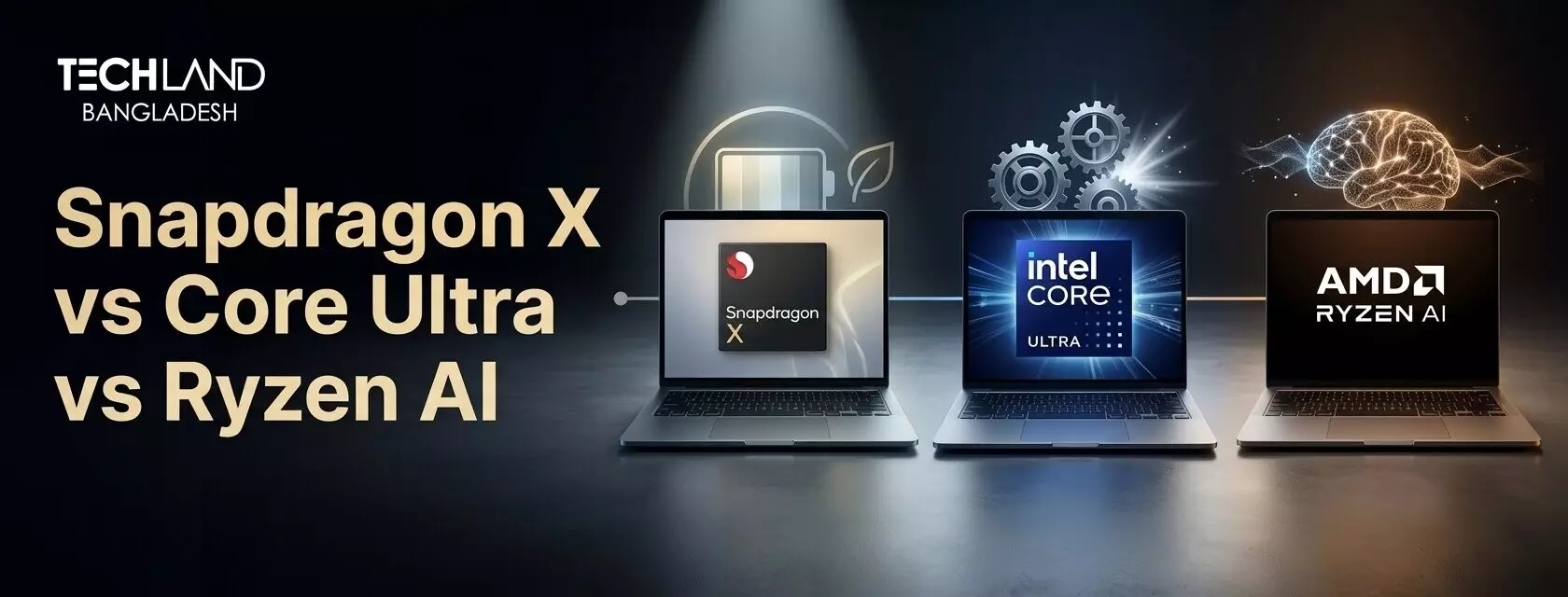 Snapdragon X vs Intel Core Ultra vs Ryzen AI — Which Laptop Processor Is Best?