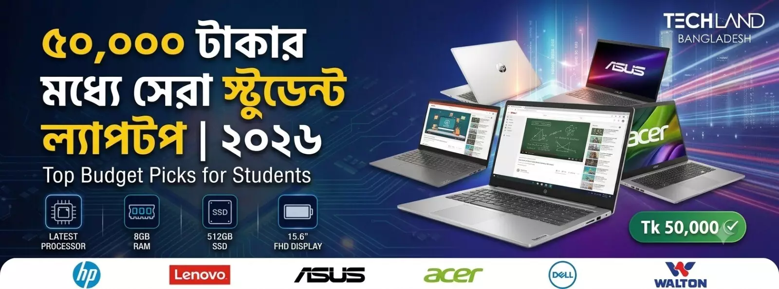 ৫০০০০ হাজার টাকার মধ্যে বেস্ট ল্যাপটপ