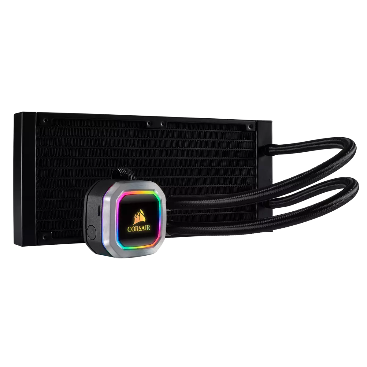Corsair Hydro Series H100i RGB PLATINUM 240mm All in One Liquid CPU Cooler-1