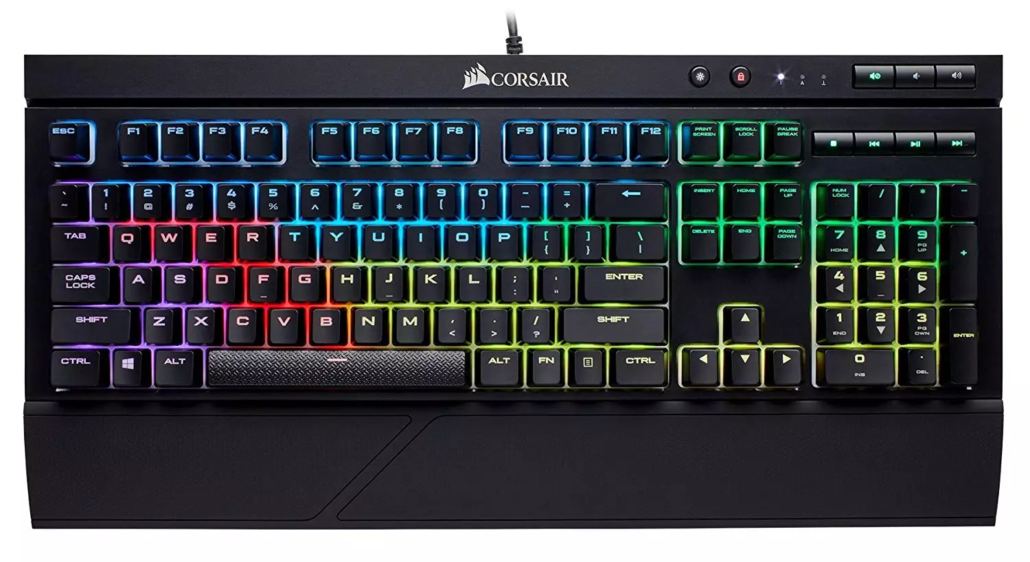 Corsair K68 RGB Mechanical Cherry MX Red Gaming Keyboard - 1
