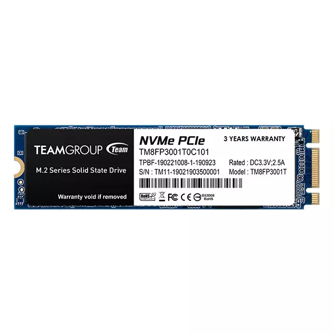 Team MP32 128GB NVMe PCIe M.2 Internal SSD