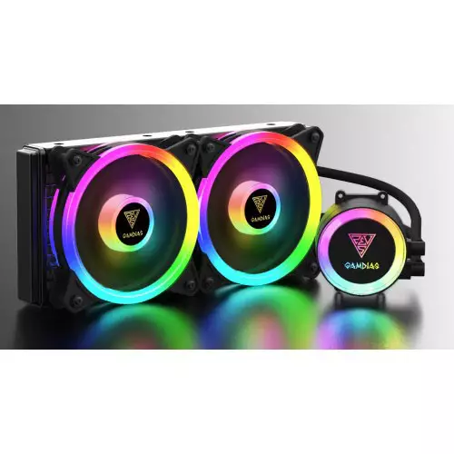 Gamdias CHIONE M2 240R RGB 240mm All in One Liquid CPU Cooler - 1