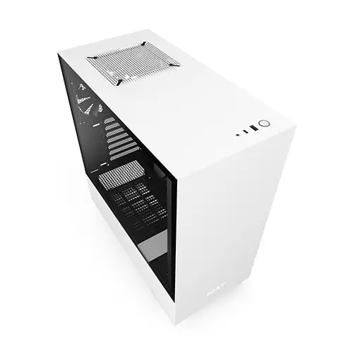 NZXT H510 COMPACT MID TOWER CASE (White/Black) - 1