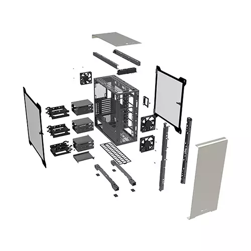 Thermaltake A500 Aluminum Tempered Glass Edition Mid Tower Casing-gallery-3