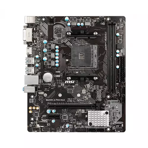 MSI B450M-A PRO MAX AMD AM4 MOTHERBOARD - 1