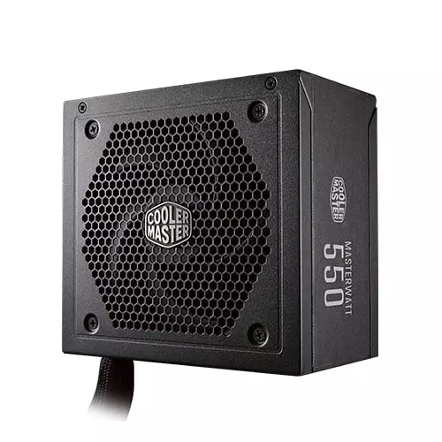 Cooler Master MASTERWATT550 SEMI-FANLESS MOUDULAR 80 PLUS BRONZE CERTIFIED 550 Watt POWER SUPPLY With 5 years warranty - 1