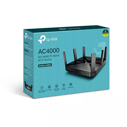 TP-Link Archer C4000 MU-Mimo Tri-Band Wi-FI 6 Antenna Router