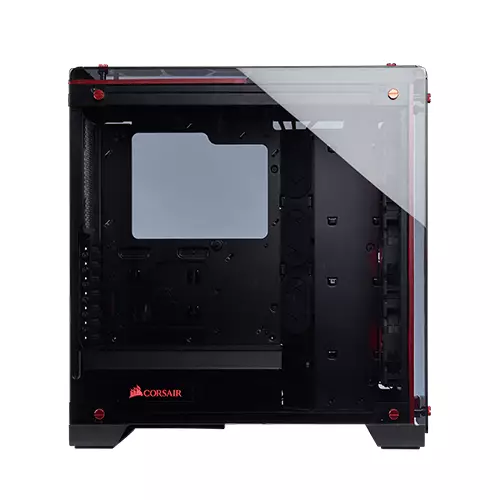 Corsair crystal series 570X RGB RED Gaming Casing - 0