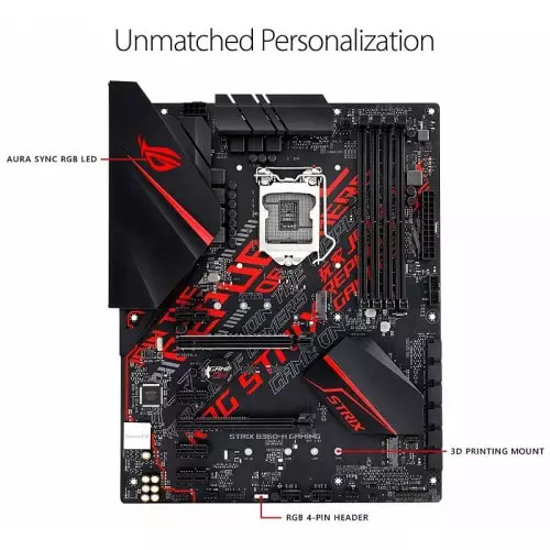 Asus ROG STRIX B360-H GAMING 8th Gen ATX Motherboard - 1