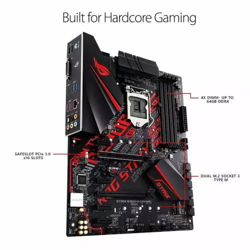 Asus ROG STRIX B360-H GAMING 8th Gen ATX Motherboard - 2