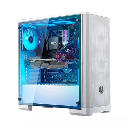 Bitfenix NOVA MESH TG White Gaming Case - 1