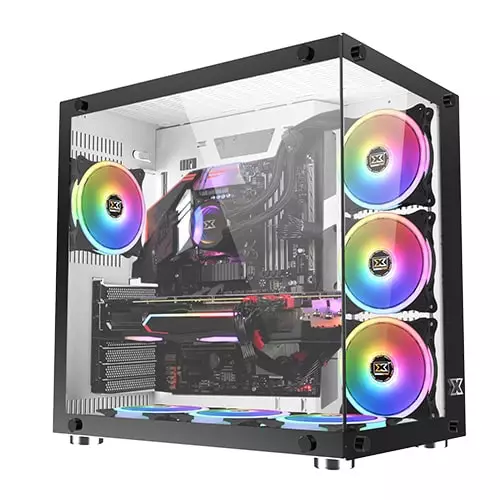 XIGMATEK Aquarius Plus White Tempered Glass ATX Case - 1