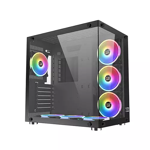 XIGMATEK Aquarius Plus Black Tempered Glass ATX Case - 1