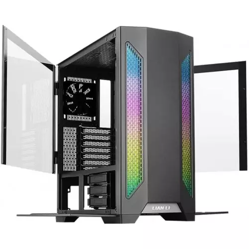 Lian Li LANCOOL II RGB ATX Mid Tower Gaming Case (Black) - 1