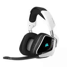 Corsair VOID RGB Elite Wireless Premium 7.1 Surround Sound Gaming Headset (White)