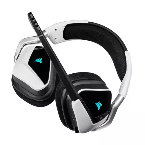 Corsair VOID RGB Elite Wireless Premium 7.1 Surround Sound Gaming Headset (White)-gallery-2