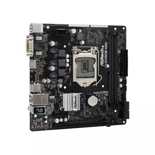 Asrock H310CM-HDV/M.2 9th Gen Motherboard - 1