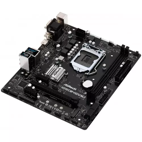 Asrock H310CM-HDV/M.2 9th Gen Motherboard - 3