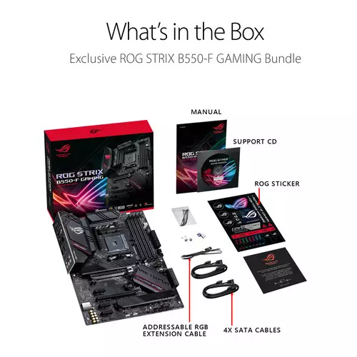 ASUS ROG STRIX B550-F GAMING AM4 ATX Motherboard - 5