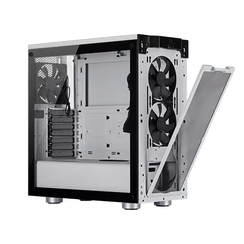 CORSAIR 275R Airflow Tempered Glass Mid-Tower Gaming Case — black - 6