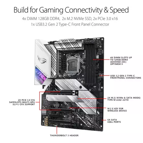 ASUS ROG Strix Z490-A Gaming LGA 1200 ATX Motherboard