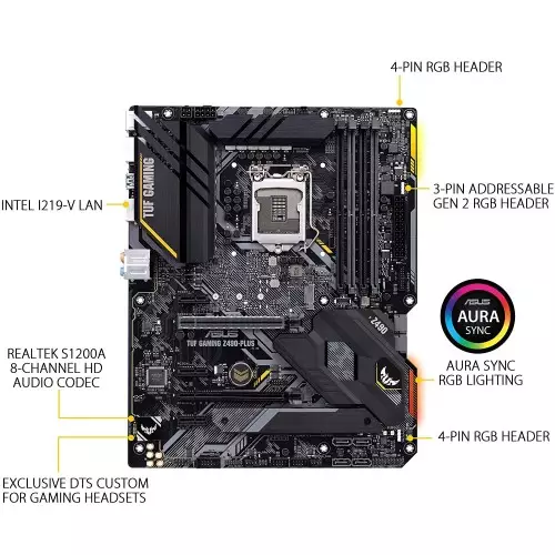 Asus TUF GAMING Z490 PLUS Intel 10th Gen Motherboard - 1