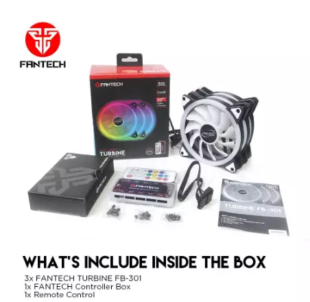 Fantech FB301 Turbine 120mm Three Fan Pack