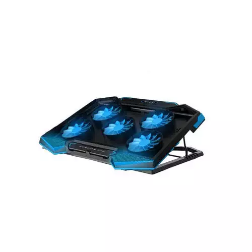 NUOXI Laptop Cooler 5 LED Fans Aluminium Cooling Pad-2