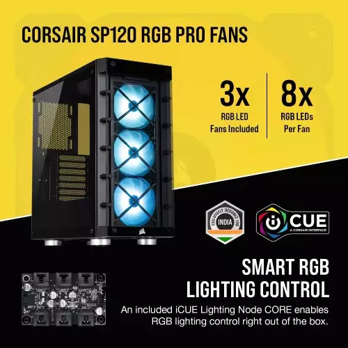 Corsair iCUE 465X RGB Mid-Tower ATX Smart Case - Black - 2