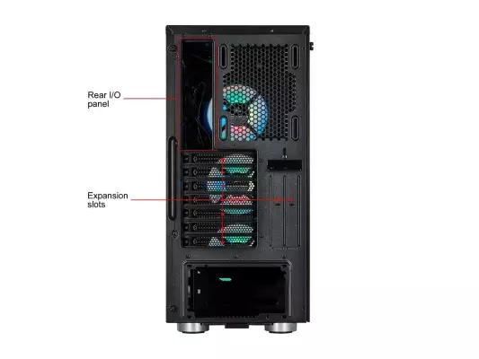 Corsair iCUE 465X RGB Mid-Tower ATX Smart Case - Black - 4