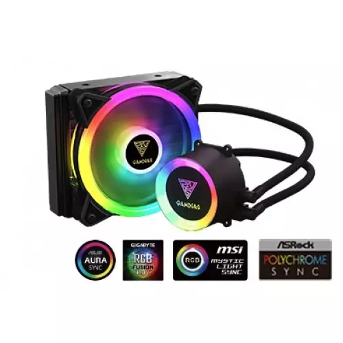 Gamdias CHIONE E2 120 Lite RGB 120mm All in One Liquid CPU Cooler - 1