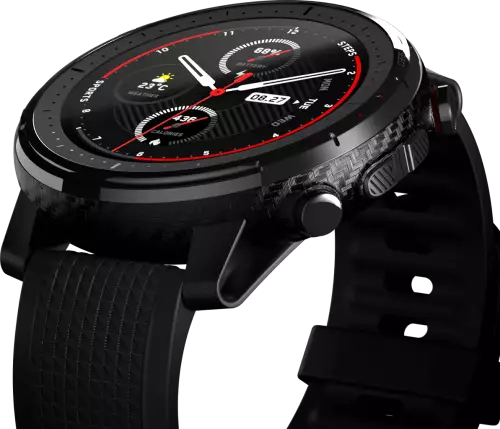 Amazfit A1929 Stratos 3 1.34" Round Shape Touch Screen Smart Watch (Black) - 2