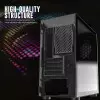 Aigo DarkFlash DLM21 Mini Tower Tempered Glass Micro-ATX Case-1