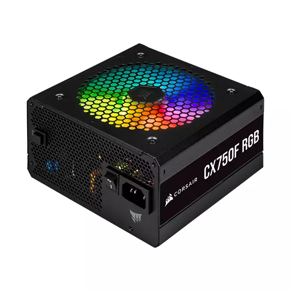 Corsair CX750F RGB 750 Watt 80 Plus Bronze Certified Fully Modular RGB Power Supply - 2