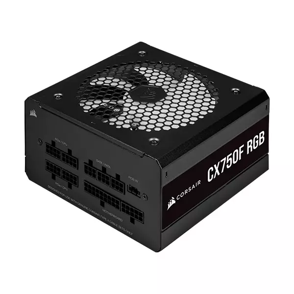 Corsair CX750F RGB 750 Watt 80 Plus Bronze Certified Fully Modular RGB Power Supply - 4