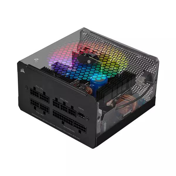 Corsair CX650F RGB 650 Watt 80 Plus Bronze Certified Fully Modular RGB Power Supply - 2
