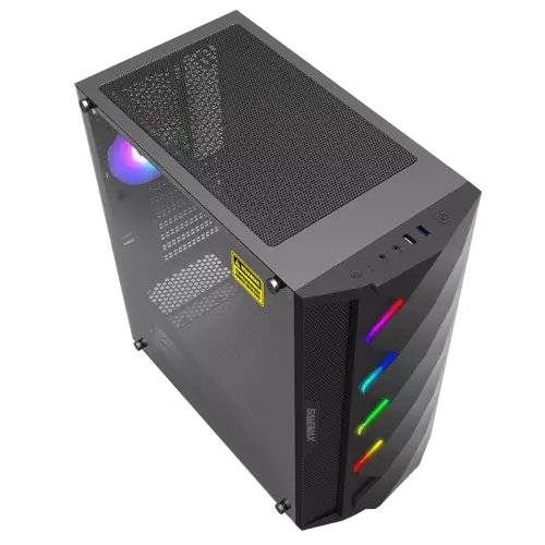 Gamemax Black Diamond A361 Tempered Glass ATX Gaming Case (Black)