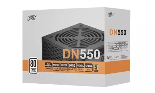 DEEPCOOL DN550 80 Plus EU Certified 550W Non Modular Power Supply