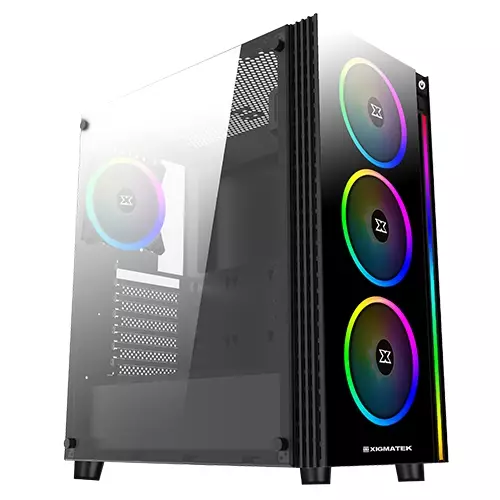 XIGMATEK POSEIDON Tempered Glass ATX Gaming Case