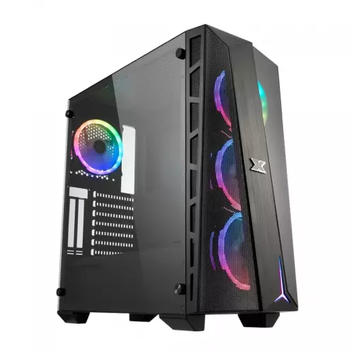 XIGMATEK CYCLOPS BLACK TEMPERED GLASS GAMING CASE