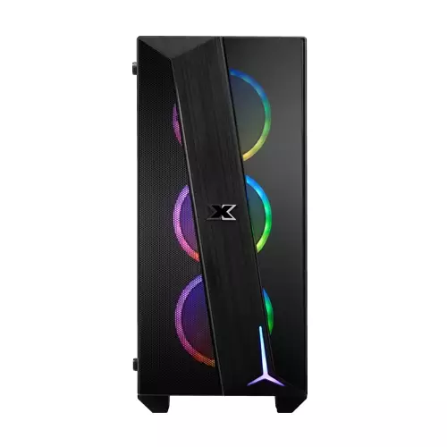 XIGMATEK CYCLOPS BLACK TEMPERED GLASS GAMING CASE - 2