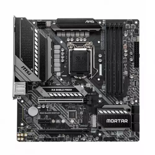 MSI MAG B460M Mortar Intel 10th Gen Micro-ATX Motherboard - 1