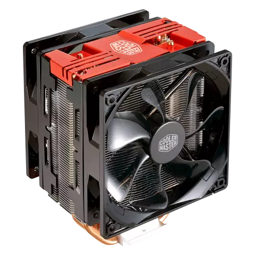 Cooler Master Hyper 212 LED Turbo Air CPU Cooler (Red) - 1
