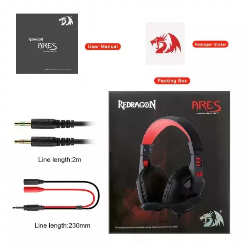 ReDragon ARES H120 Wired Gaming Headset - 4