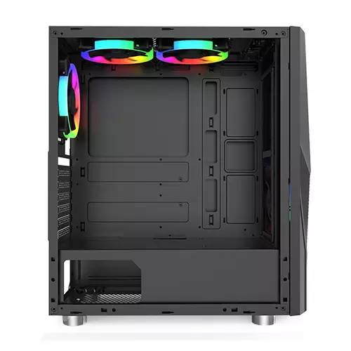 Montech Fighter 500 ATX Mid-Tower Computer Gaming Case (black) - 1