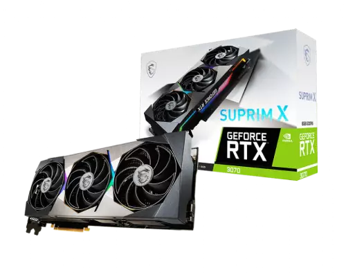 MSI GeForce RTX 3070 Suprim X 8GB Graphics Card