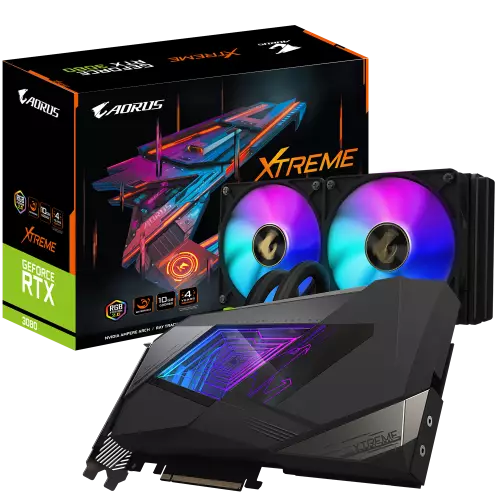 Gigabyte Aorus GeForce RTX 3080 Xtreme WaterForce 10G GDDR6X Graphics Card