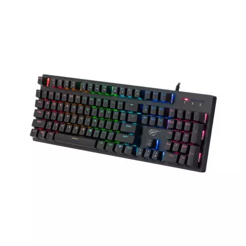 Havit KB858L RGB Backlit Mechanical Gaming Keyboard (Black) - 1