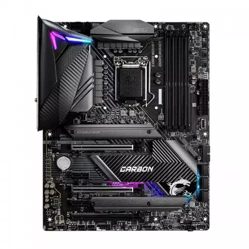 MSI Z490 Gaming Carbon Wi-Fi 10th Gen Intel ATX Motherboard - 1