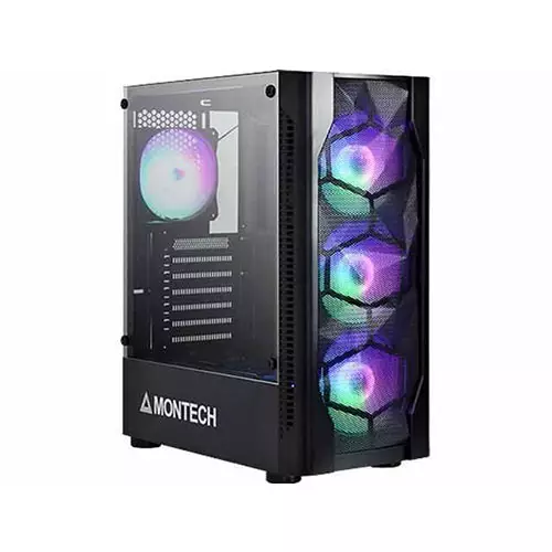 Montech X1 MESH Black Tempered Glass ATX Mid-Tower Gaming Case